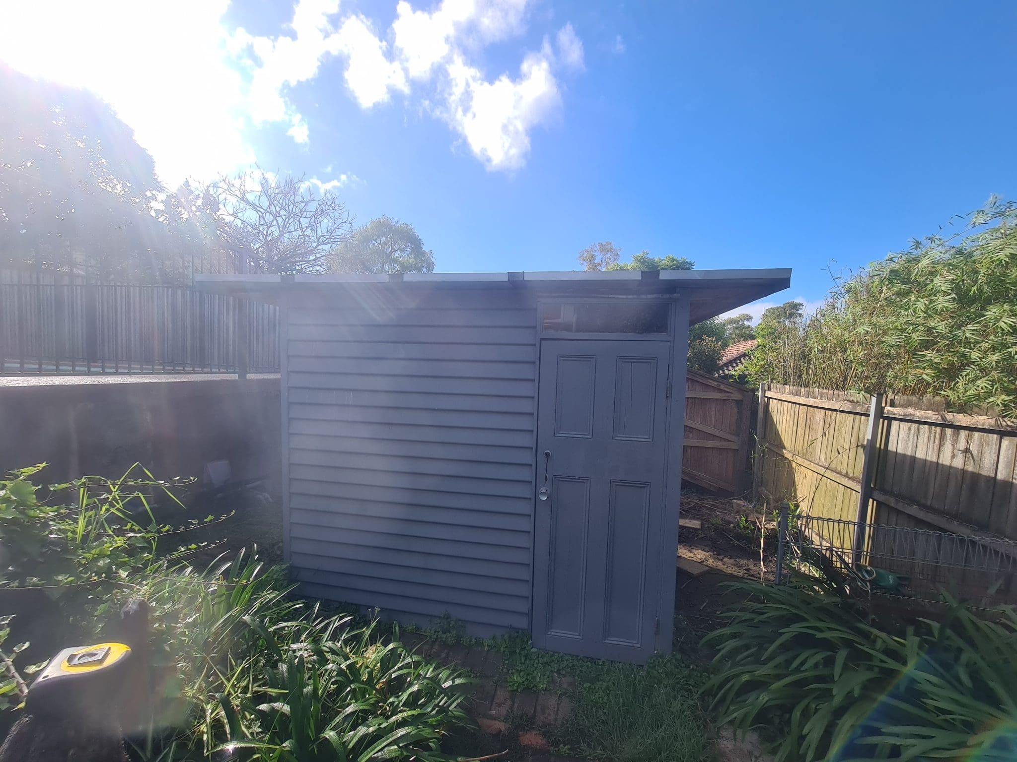 removing the external cladding